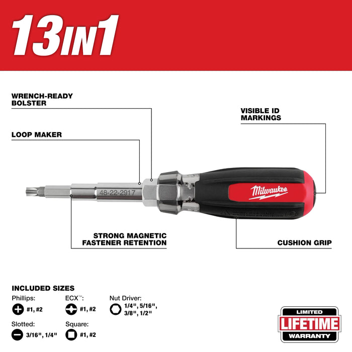 13-in-1 Magnetic Multi-Bit Screwdriver