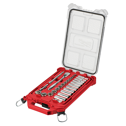 3/8 in. 28 Pc. Ratchet and Socket Set in PACKOUT™ - SAE Tray