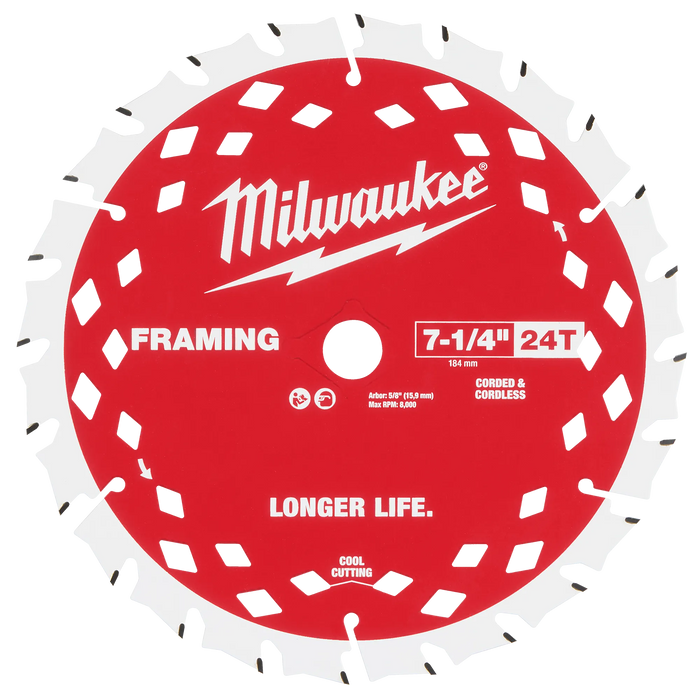 7-1/4" 24T Framing Circular Saw Blade