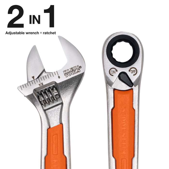 KNECT™ 6-Inch Adjustable Wrench with Pass-Through Ratchet Set, 10-Piece