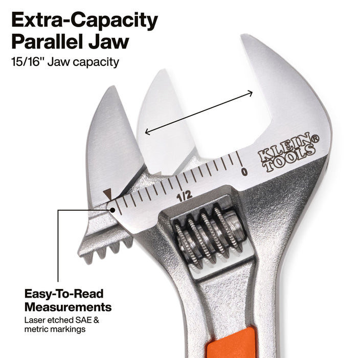KNECT™ 6-Inch Adjustable Wrench with Pass-Through Ratchet Set, 10-Piece