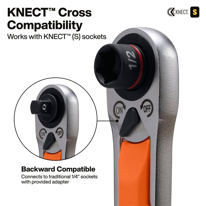 KNECT™ 6-Inch Adjustable Wrench with Pass-Through Ratchet Set, 10-Piece
