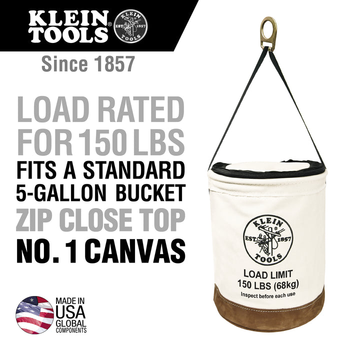 Canvas Bucket with Bucket Top, 22-Inch