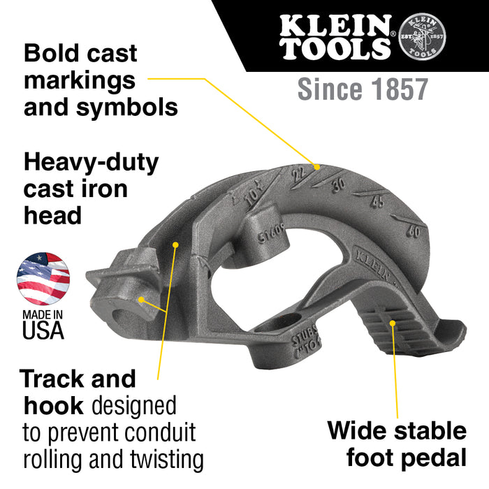 3/4-Inch Iron Conduit Bender Head