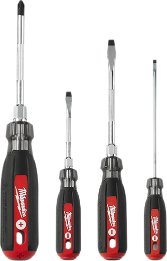 4Pc Cushion Grip Screwdriver Kit