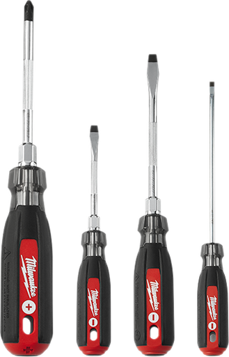 4Pc Cushion Grip Screwdriver Kit