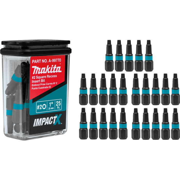 #2 SQUARE INSERT BIT 25PK