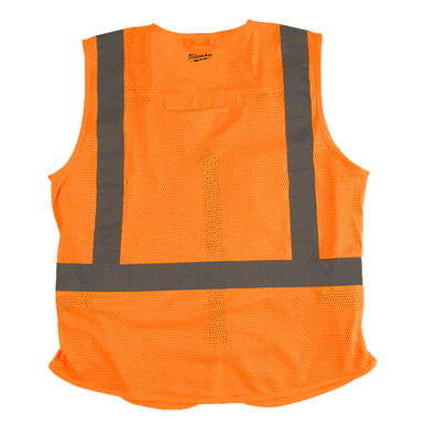 High Visibility Orange Safety Vest - S/M