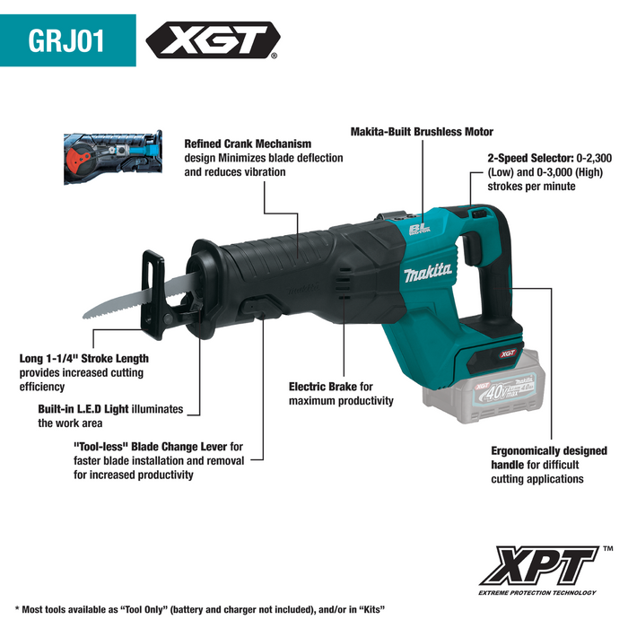 40V max XGT® Brushless Cordless 5‑Pc. Combo Kit (4.0Ah)