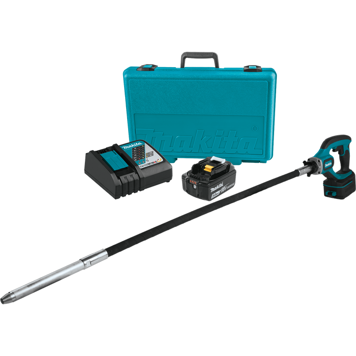 18V LXT® Lithium‑Ion Cordless 4' Concrete Vibrator Kit (5.0Ah)