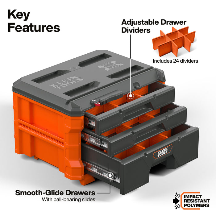 MODbox™ Multi-Depth Three-Drawer Toolbox