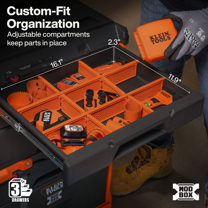 MODbox™ Multi-Depth Three-Drawer Toolbox