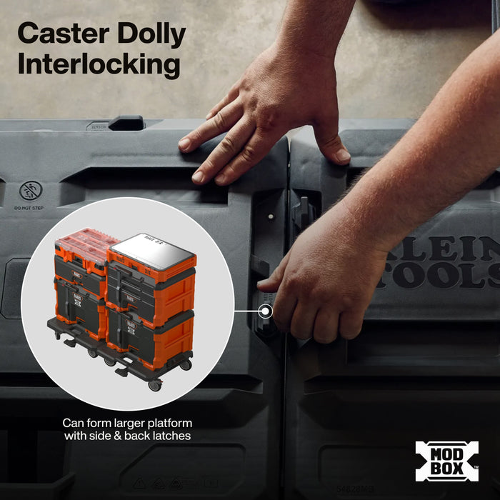 MODbox 4-Wheel Caster Dolly with Interlocking Design