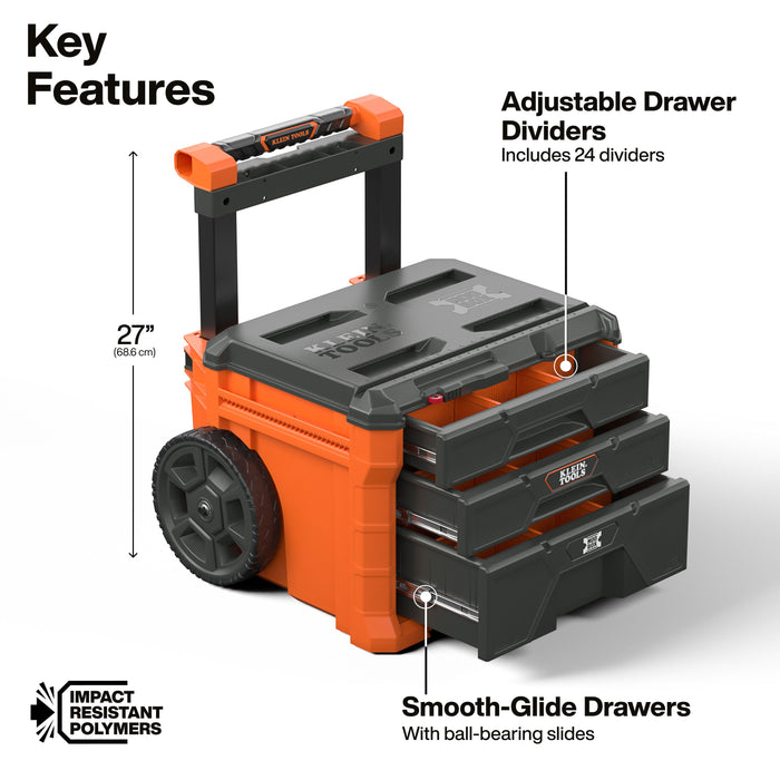 MODbox™ Three Drawer Rolling Toolbox