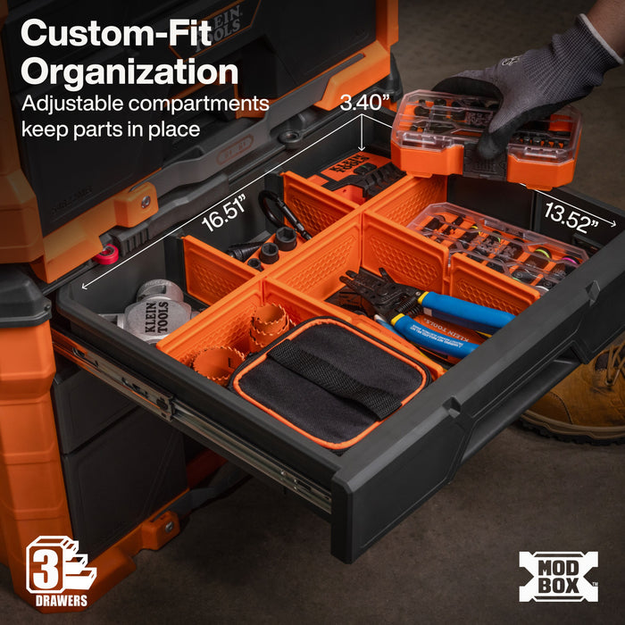 MODbox™ Three Drawer Rolling Toolbox
