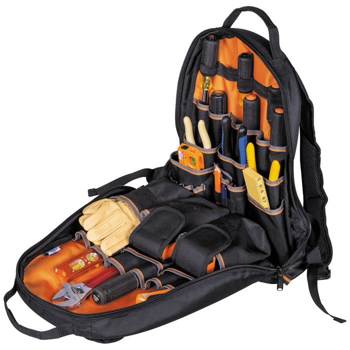 Tradesman Pro™ Tool Bag Backpack, 35 Pockets Black 17.5-Inch
