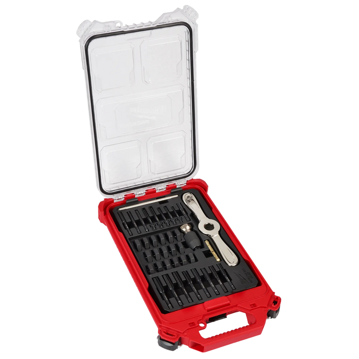 38PC Metric Tap & Die PACKOUT™ Set w/ Hex-LOK™ 2-in-1 Handle