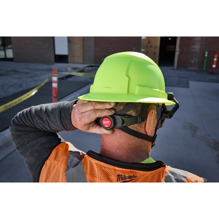 BOLT™ CSA/ANSI Type 2 High Visibility Green Full Brim Non-Vented Safety Helmet w/4PT Chinstrap - Class E