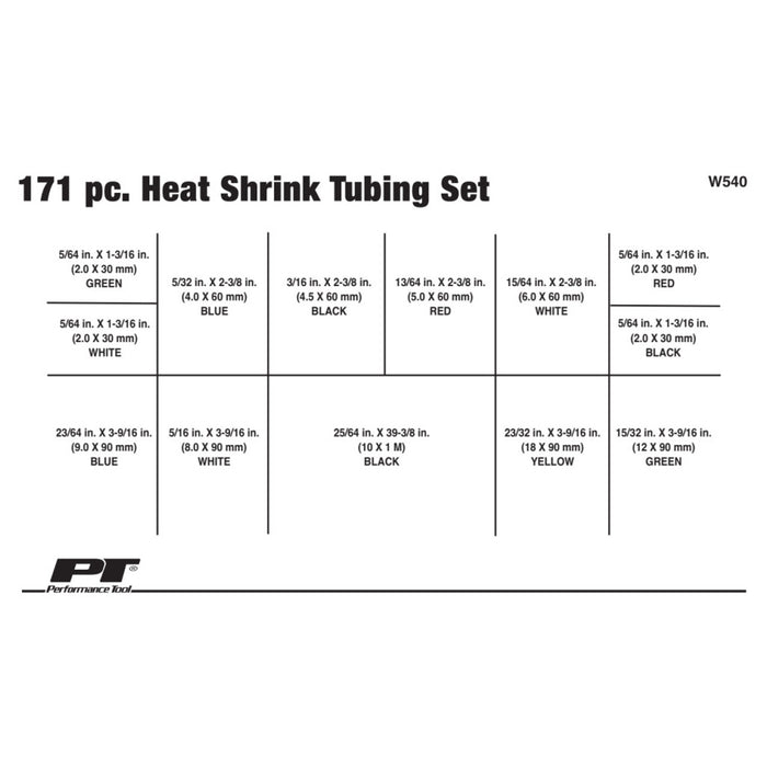 Heat Shrink Tubing Set 171-pc