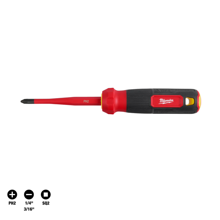 4-in-1 1000V Insulated Slim Tip Multi-Bit Screwdriver