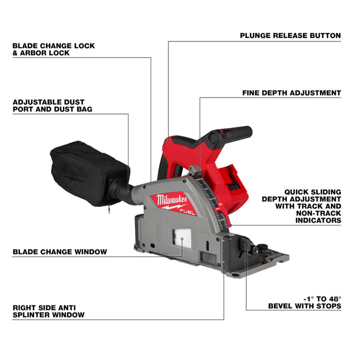 M18 FUEL™ 6-1/2” Plunge Track Saw