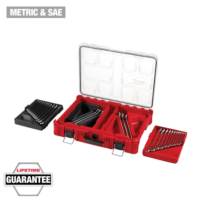 30pc Metric & SAE Combination Wrench Set with PACKOUT™ Organizer