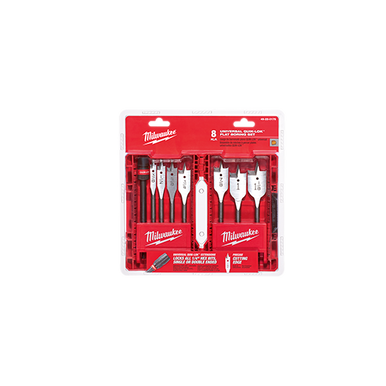 8-Piece Universal QUIK-LOK™ Flat Boring Bit Set