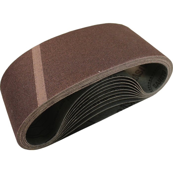 3" x 18" Abrasive Belt, 80 Grit, 10/pk