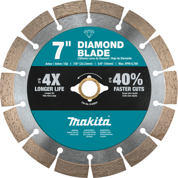 7" Diamond Blade, Segmented, General Purpose