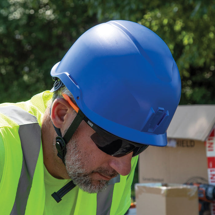 Safety Helmet, Non-Vented-Class E, Blue