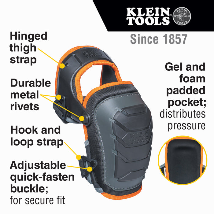 Heavy Duty Hinged Knee Pads