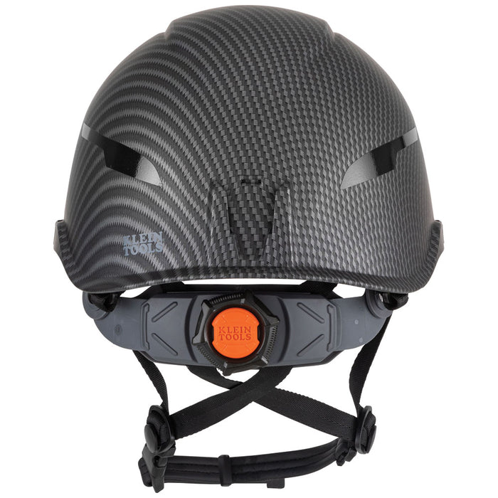 Safety Helmet, Premium KARBN™ Pattern, Non-Vented, Class E, Headlamp