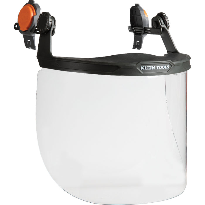 Face Shield, Full Brim Hard Hat, Clear