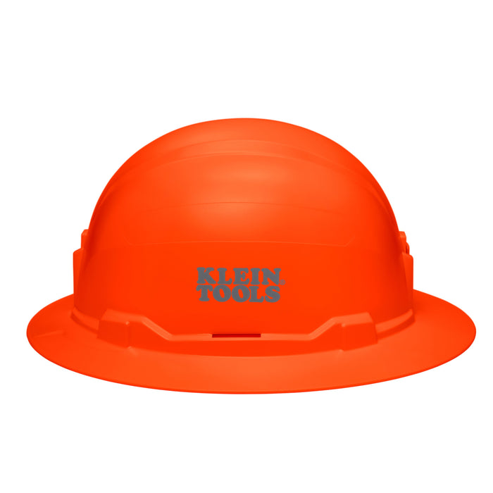 Hard Hat, Non-Vented, Full Brim Style, High Visibility Orange
