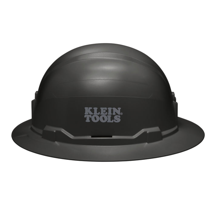 Hard Hat, Non-Vented, Full Brim Style, Black