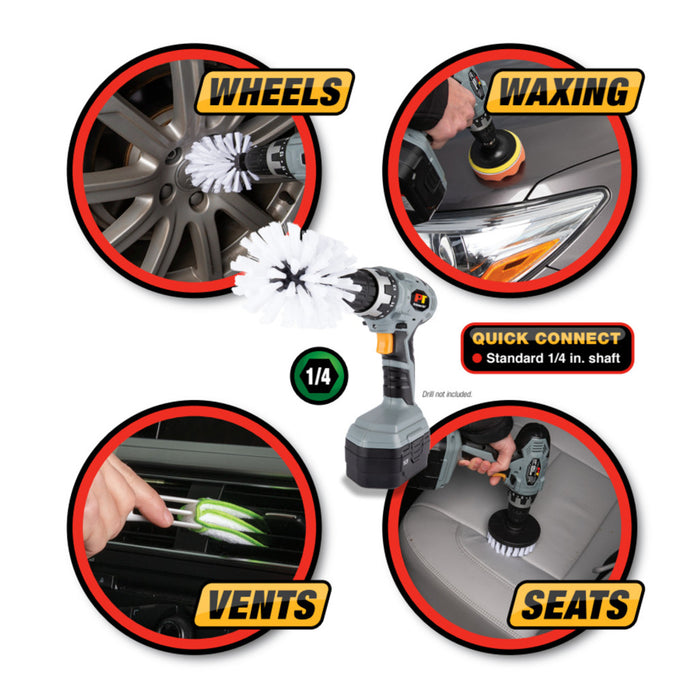 16 pc. Power Brush Detailing Kit