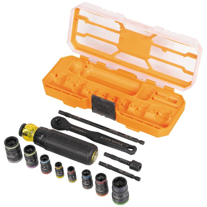 Flip-16 KNECT™ Ratcheting Impact Flip Socket Screwdriver Set