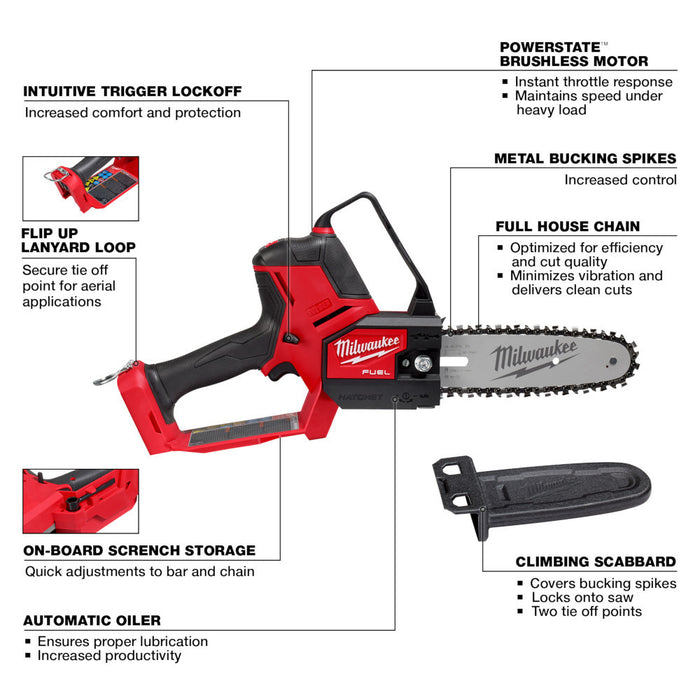 M18 FUEL™ HATCHET™ 8" Pruning Saw