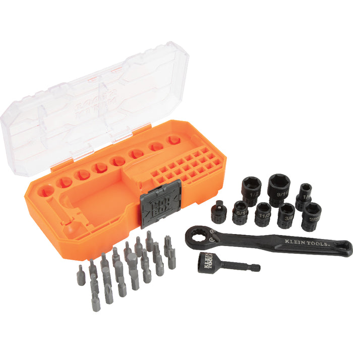 KNECT™ 1/4-Inch Drive Impact-Rated Pass Through Socket Set, 32-Piece