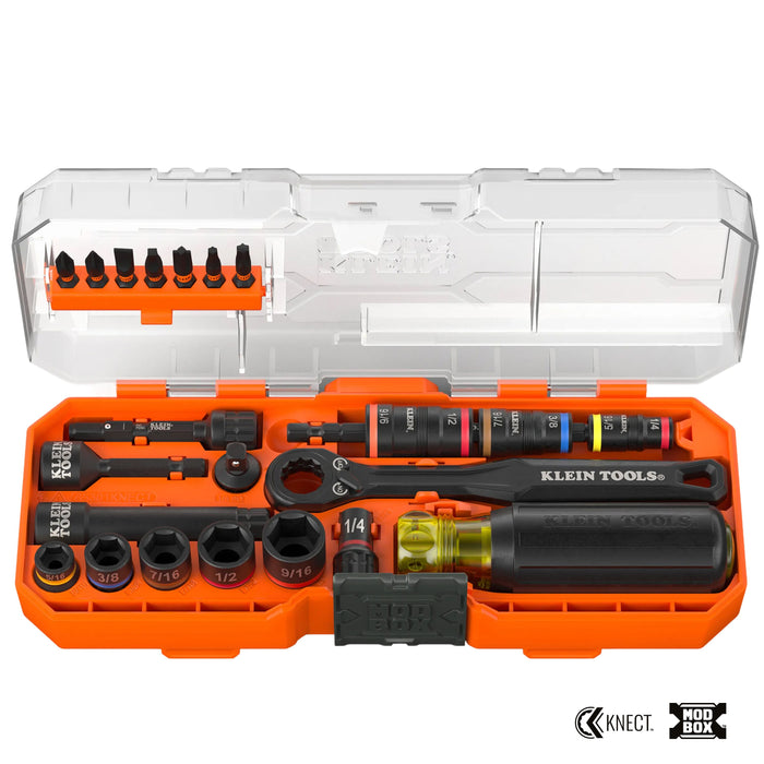 KNECT™ Pass-Through and Flip Socket Starter Set, SAE, 23-Piece