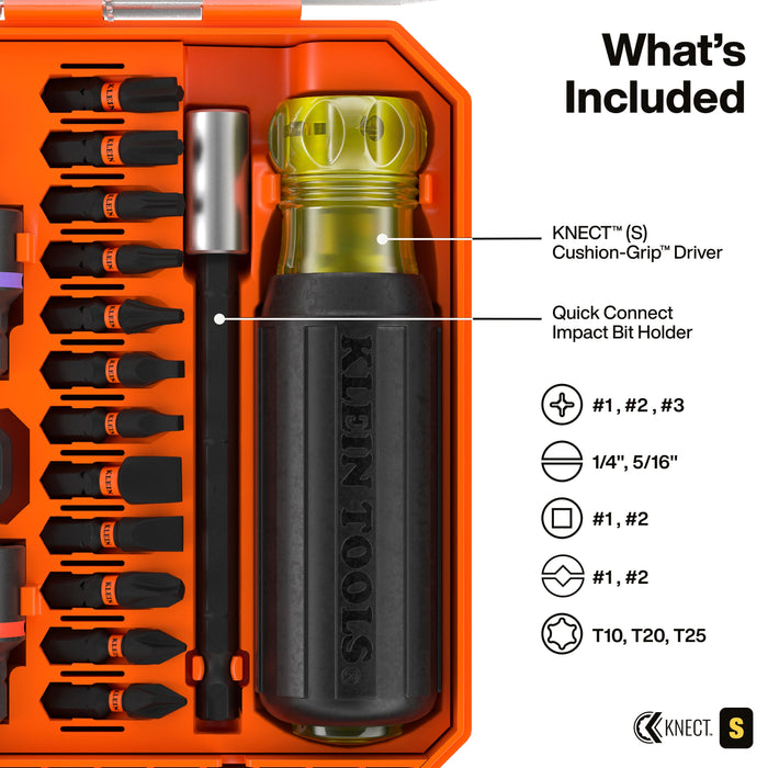 KNECT™ Pass-Through and Impact Socket Set, SAE and Metric, 33-Piece