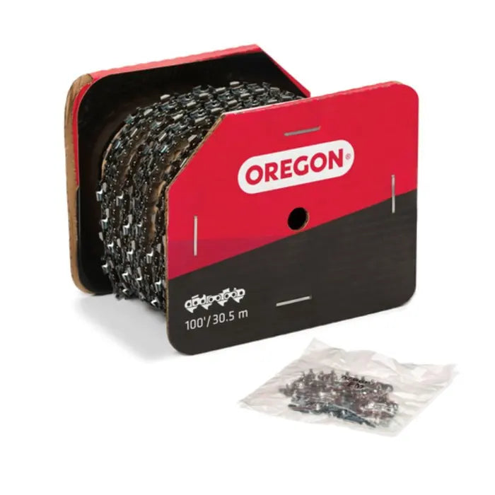 Oregon H100U Chainsaw Chain, 100 ft L Bar, 0.05 Gauge, 0.325 in TPI/Pitch