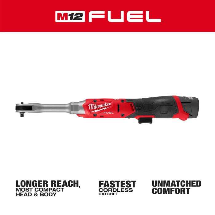 M12 FUEL™ 1/4" Extended Reach Ratchet Kit