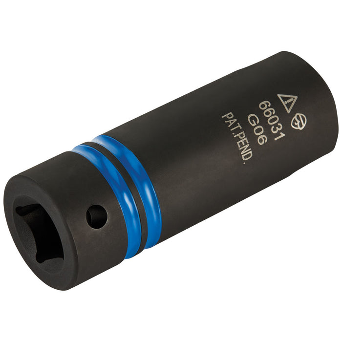 3-in-1 Slotted Impact Socket, 12-Point, 3/4 and 9/16-Inch