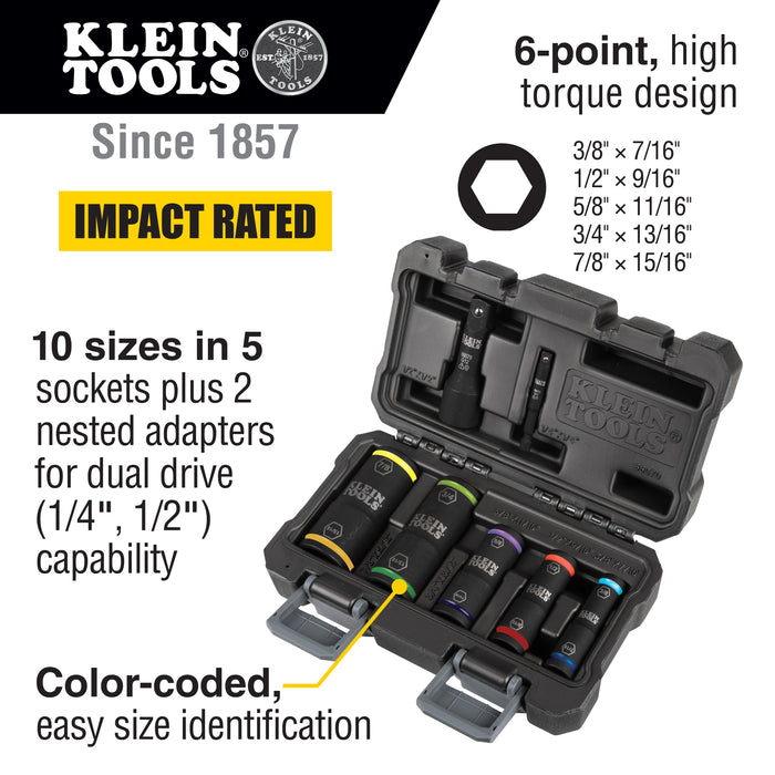 Flip Impact Socket Set, 7-Piece