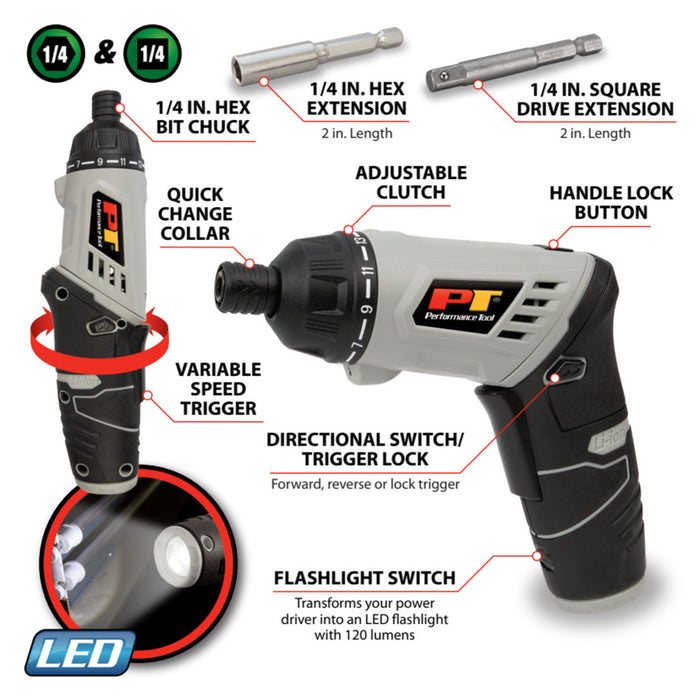 3.6v Li-Ion 2-in-1 Light/Driver