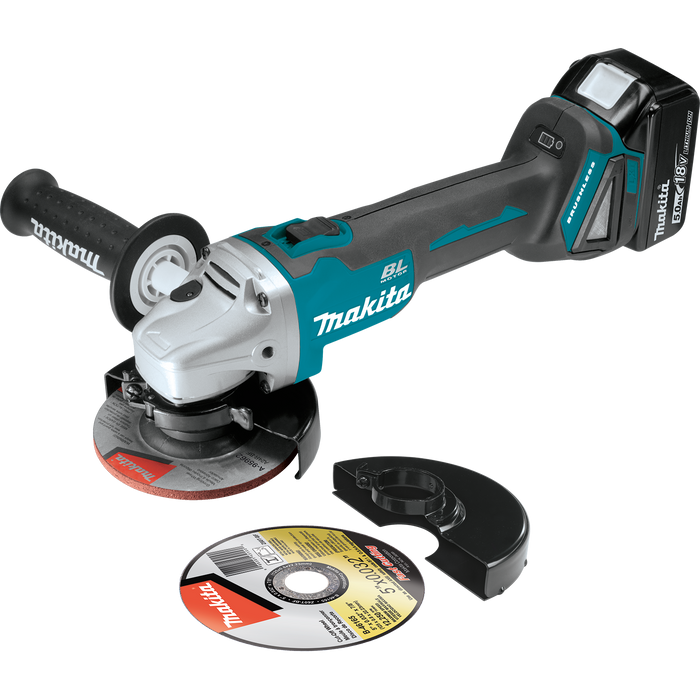 18V LXT® Lithium‑Ion Brushless Cordless 4‑1/2” / 5" Cut‑Off/Angle Grinder Kit (5.0Ah)