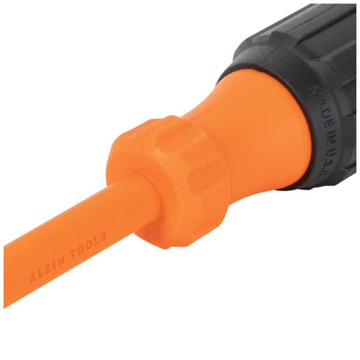 Insulated Screwdriver, 1/4-Inch Cabinet Tip, 4-Inch Round Shank