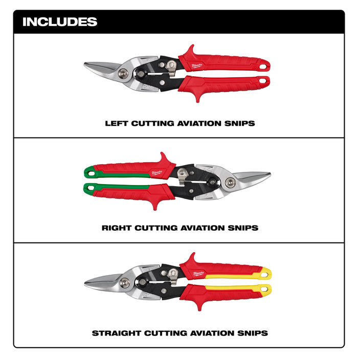 3PC Aviation Snip Set