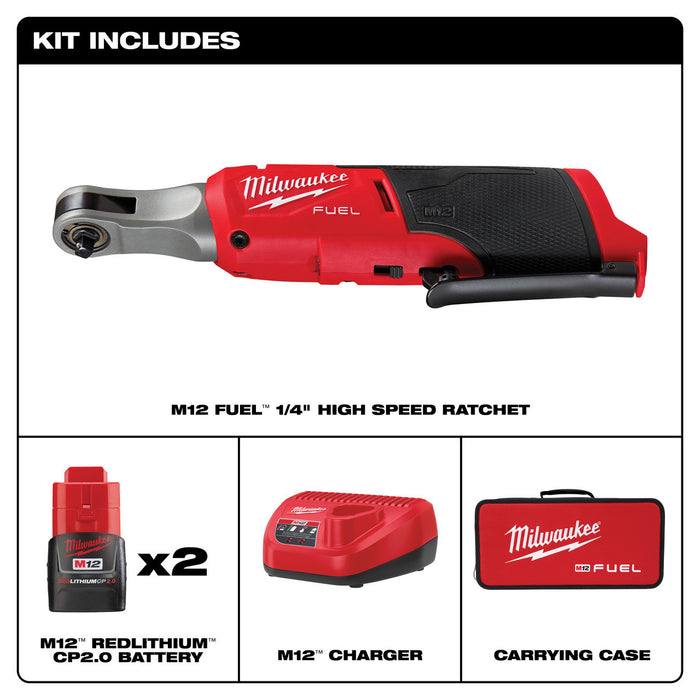 M12 FUEL™ 1/4" High Speed Ratchet Kit